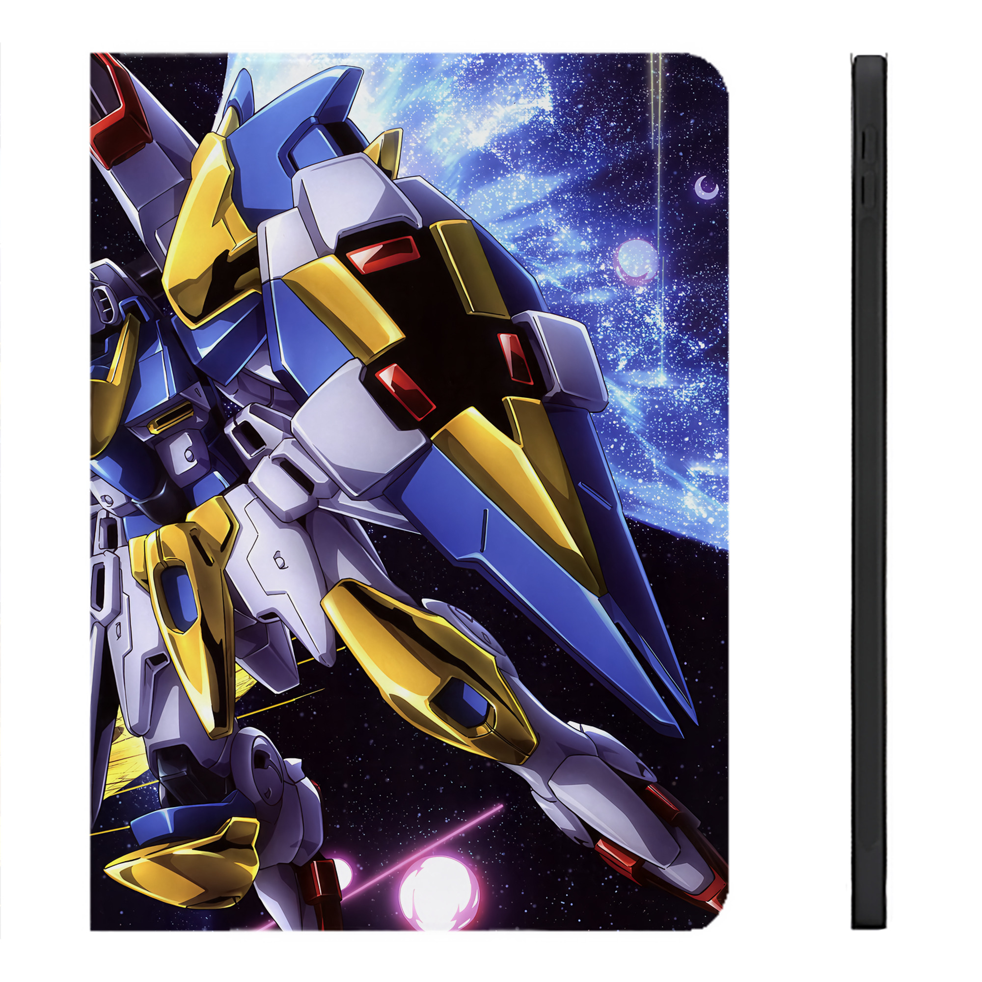 （画像用） 機動戦士ガンダム Mobile Suit Gundam IPadケース ペンホルダー付き ブックスタイルデザイン